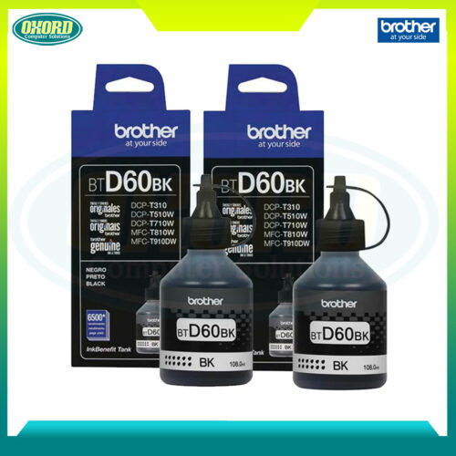 Brother BTD60BK Black Double-pack Genuine CISS  ink for DCP-T310,DCP-T510W,DCP-T710W,MFC-T810W