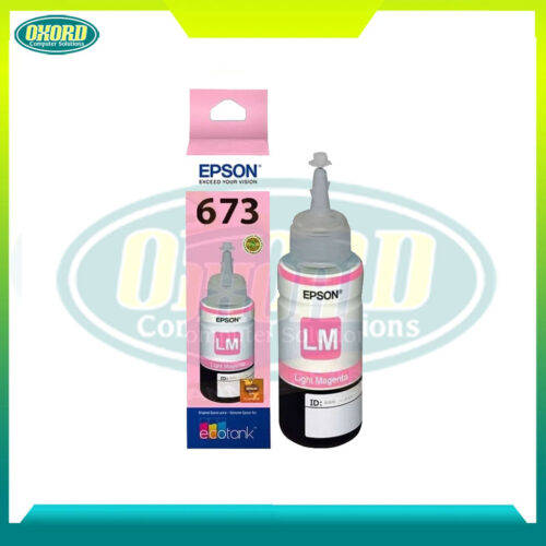 Epson 673 (T673600) Light Magenta Genuine Ink for L800, L850, L810, L805, L1800 - OXORD