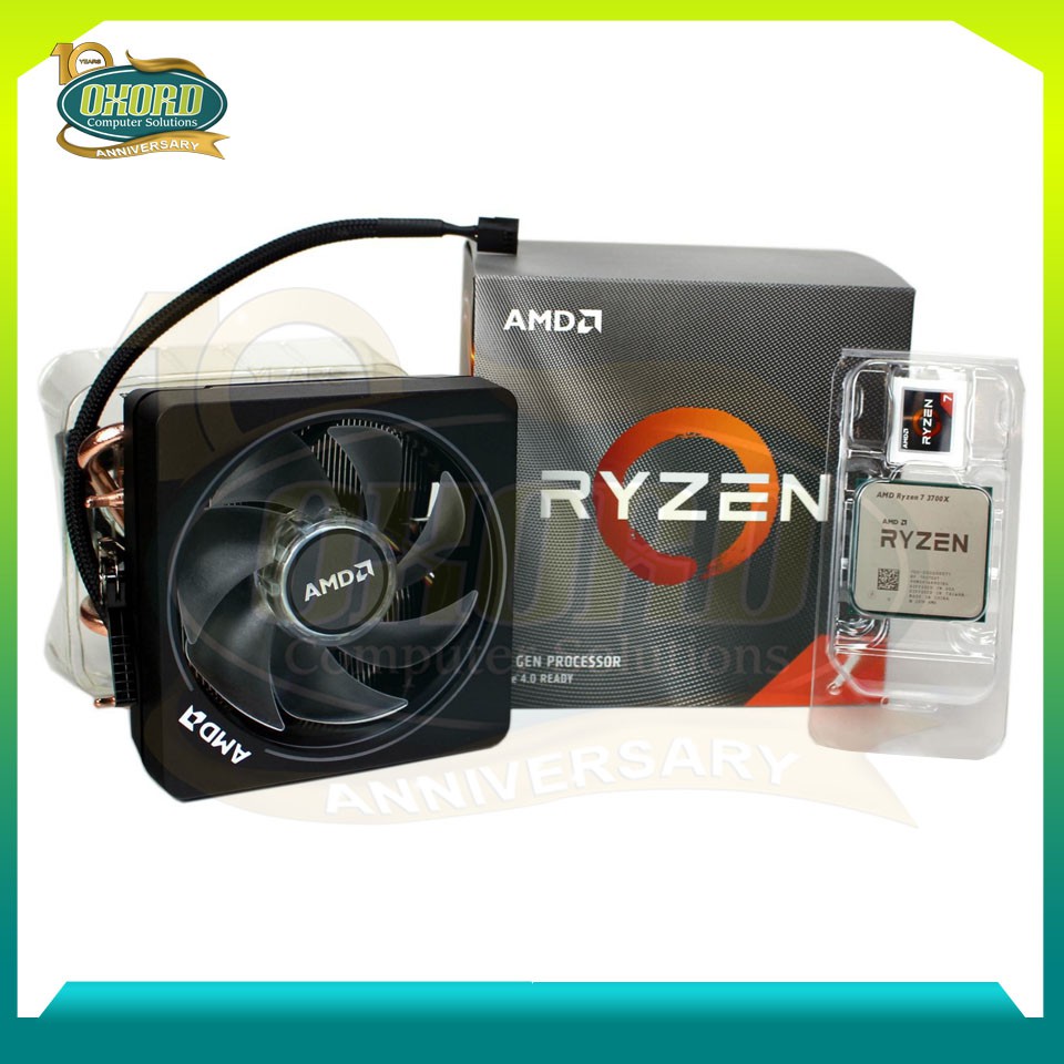 AMD RYZEN 7 3700X 8 CORES 16 THREADS 3.6GHZ (TURBO 4.4GHZ) WITH